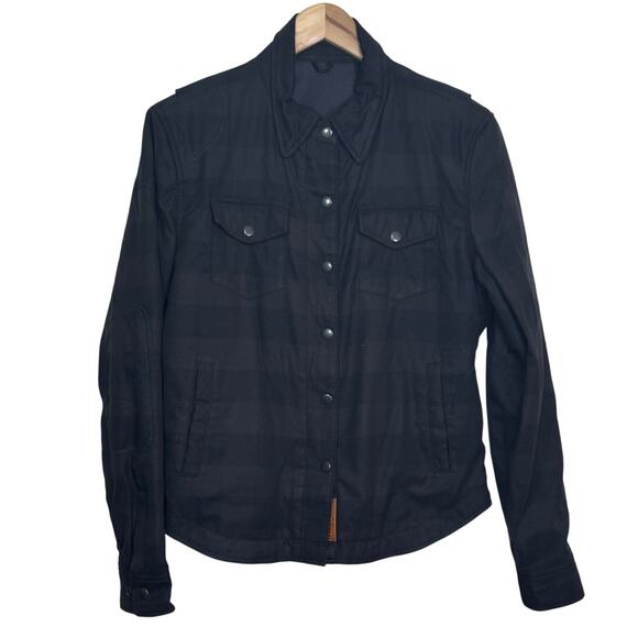 First Manufacturing Women's Sophia  Armored Moto Riding Flannel Zip Up Shirt - Picture 5 of 9